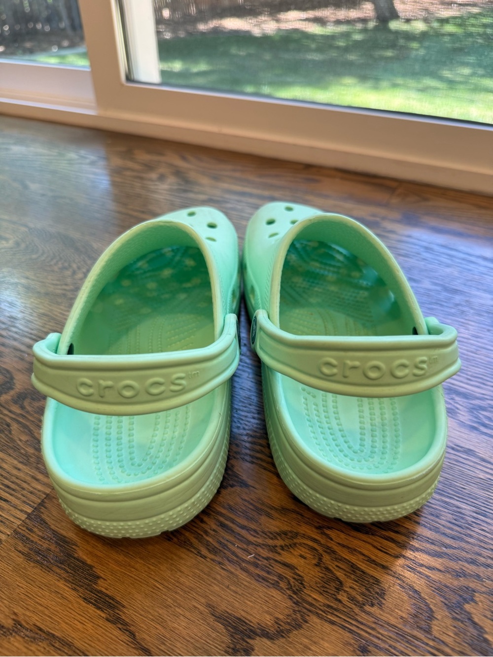 CROCS Kids Mint Green Classic Clog Sandals